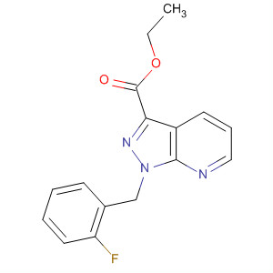 1-(2-Fluorobenzyl)-1h-pyrazolo[3,4-b]pyridine-3-carboxylic acid ethyl ester Structure,256376-59-7Structure