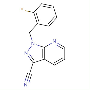 1-(2-Fluorobenzyl)-1h-pyrazolo[3,4-b]pyridine-3-carbonitrile Structure,256376-65-5Structure