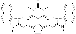 2,4,6(1H,3h,5h)-5-[2,5-雙[2-(1,3-二氫-1,1,3-三甲基-2H-benz[e]吲哚-2-基idene)亞乙基]環(huán)戊基idene]-1,3-二甲基嘧啶三酮結(jié)構(gòu)式_259133-57-8結(jié)構(gòu)式