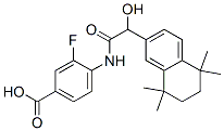 3-氟-4-{[(2R)-2-羥基-2-(5,5,8,8-四甲基-5,6,7,8-四氫-2-萘基)乙?；鵠氨基}苯甲酸結(jié)構(gòu)式_262433-54-5結(jié)構(gòu)式