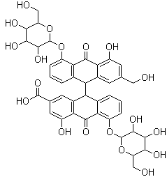 番瀉苷C結(jié)構(gòu)式_26403-11-2結(jié)構(gòu)式