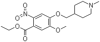 Benzoic acid, 5-methoxy-4-[(1-methyl-4-piperidinyl)methoxy]-2-nitro-, ethyl ester Structure,264208-63-1Structure