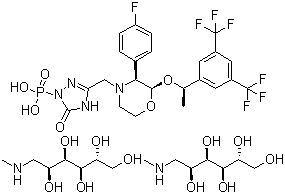 Fosaprepitant dimeglumine Structure,265121-04-8Structure