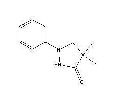 4,4-Dimethyl-1-phenyl-3-pyrazolidone Structure,2654-58-2Structure