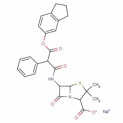 Carbenicillin indanyl sodium (300 mg) Structure,26605-69-6Structure