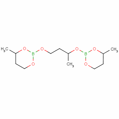 4-甲基-2-[4-[(4-甲基-1,3,2-二氧硼雜環(huán)己烷-2-基)氧基]丁烷-2-基氧基]-1,3,2-二氧硼雜環(huán)己烷結構式_2665-13-6結構式