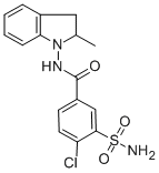 吲達(dá)帕胺結(jié)構(gòu)式_26807-65-8結(jié)構(gòu)式