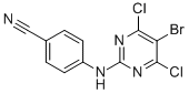 Benzonitrile, 4-[(5-bromo-4,6-dichloro-2-pyrimidinyl)amino]- Structure,269055-75-6Structure