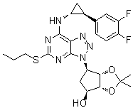 Deshydroxyethoxy-2,3-o-(dimethylmethylene) ticagrelor Structure,274693-49-1Structure