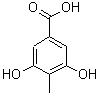 3,5-Dihydroxy-4-methylbenzoic acid Structure,28026-96-2Structure