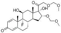 9-氟-11beta,17-二羥基-16alpha,21-二(甲氧基甲氧基)-孕甾-1,4-二烯-3,20-二酮結(jié)構(gòu)式_2822-16-4結(jié)構(gòu)式