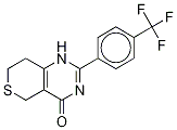 3,5,7,8-四氫-2-[4-(三氟甲基)苯基]-4H-噻喃并[4,3-D]嘧啶-4-酮結(jié)構(gòu)式_284028-89-3結(jié)構(gòu)式