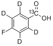 4-Fluorobenzoic acid-α-13C-2,3,5,6-d4 Structure,285977-82-4Structure