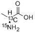 L-Alanine-2-13C,15N Structure,285977-86-8Structure