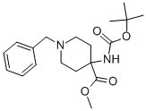 1-Benzyl-4-n-boc-amino-piperidine-4-carboxylic acid methyl ester Structure,294180-37-3Structure