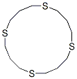 1,5,9,13-Tetrathiacyclohexadecane Structure,295-91-0Structure