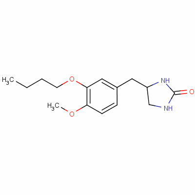 4-(3-Butoxy-4-methoxybenzyl)imidazolidin-2-one Structure,29925-17-5Structure