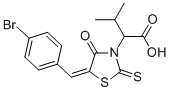 (2R)-2-[(5z)-5-(4-bromobenzylidene)-4-oxo-2-thioxo-1,3-thiazolidin-3-yl]-3-methylbutanoic acid Structure,300817-68-9Structure