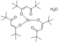 Scandium(III) tris(2,2,6,6-tetramethyl-3,5-heptanedionate) hydrate Structure,307532-33-8Structure