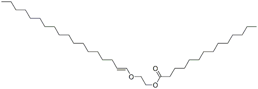 2-[(1Z)-1-十八碳烯-1-基氧基]乙基肉豆蔻酸酯結(jié)構(gòu)式_30760-02-2結(jié)構(gòu)式