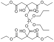 Zirconium(IV) bis(diethyl citrato)dipropoxide Structure,308847-92-9Structure