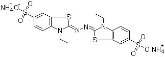 Diammonium 2,2’-azino-bis(3-ethylbenzothiazoline-6-sulfonate) Structure,30931-67-0Structure