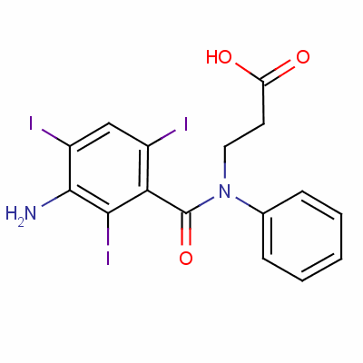 碘苯扎酸結構式_3115-05-7結構式