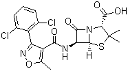 雙氯西林結(jié)構(gòu)式_3116-76-5結(jié)構(gòu)式