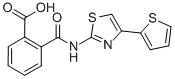 N-(4-Thiophen-2-yl-thiazol-2-yl)phthalamic acid Structure,325807-37-2Structure