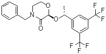 (S)-2-((r)-1-(3,5-bis(trifluoromethyl)phenyl)ethoxy)-4-benzylmorpholin-3-one Structure,327623-36-9Structure