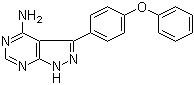 3-(4-Phenoxyphenyl)-1h-pyrazolo[3,4-d]pyrimidin-4-amine Structure,330786-24-8Structure