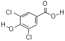 3,5-Dichloro-4-hydroxybenzoic acid Structure,3336-41-2Structure