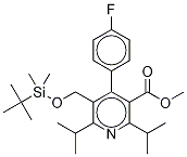 5-(叔丁基二甲基甲硅烷基氧基甲基-2,6-二異丙基-4-(4-氟苯基)-吡啶-3-羧酸甲酯結(jié)構(gòu)式_334933-44-7結(jié)構(gòu)式