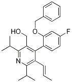 (E)-(4-(2-(benzyloxy)-4-fluorophenyl)-2,6-diisopropyl-5-(prop-1-enyl)pyridin-3-yl)methanol Structure,334933-65-2Structure