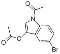 1-[3-(Acetyloxy)-5-bromo-1H-indol-1-yl]ethanone Structure,33588-54-4Structure