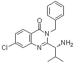 (R)-2-(1-amino-2-methylpropyl)-3-benzyl-7-chloroquinazolin-4(3h)-one Structure,336113-57-6Structure