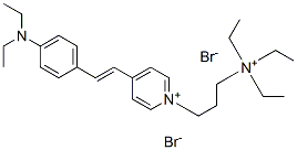 4-((E)-2-[4-(二乙基氨基)苯基]乙烯基)-1-[3-(三乙基氨基)丙基]二溴化吡啶結(jié)構式_336185-20-7結(jié)構式