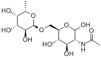 2-Acetamido-2-deoxy-6-o-(alpha-l-fucopyranosyl)-d-glucopyranose Structure,33639-80-4Structure