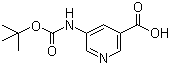 5-[(Tert-butoxycarbonyl)amino]nicotinic acid Structure,337904-92-4Structure