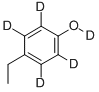 4-乙基苯酚-D4結構式_340256-40-8結構式