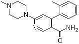 6-(4-Methylpiperazin-1-yl)-4-(2-methylphenyl)nicotinamide Structure,342417-01-0Structure