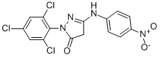 1-(2,4,6-Trichlorophenyl)-3-(p-nitro-anilino)-2-pyrazoline-5-one Structure,34320-82-6Structure