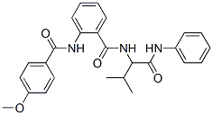 (9Ci)-2-[(4-甲氧基苯甲?；?氨基]-N-[2-甲基-1-[(苯基氨基)羰基]丙基]-苯甲酰胺結(jié)構(gòu)式_345237-92-5結(jié)構(gòu)式