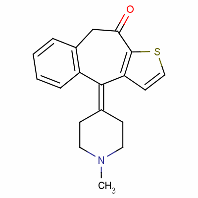 酮替芬結(jié)構(gòu)式_34580-13-7結(jié)構(gòu)式