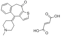 富馬酸酮替芬結(jié)構(gòu)式_34580-14-8結(jié)構(gòu)式