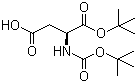 Boc-L-Aspartic acid 1-tert-butyl ester Structure,34582-32-6Structure