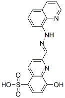 8-Oxo-2-[(2-quinolin-8-ylhydrazinyl)methylidene]quinoline-5-sulfonic acid Structure,350691-55-3Structure