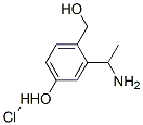 2-(1-Aminoethyl)-4-hydroxybenzyl alcohol hydrochloride Structure,35085-65-5Structure