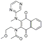 N-(1,4-dioxo-3-(pyrazin-2-ylmethylamino)-1,4-dihydronaphthalen-2-yl)-n-(2-methoxyethyl)acetamide Structure,355405-02-6Structure