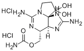 (3as,4r,10as)-1H,10h-吡咯并[1,2-c]嘌呤-10,10-二醇,2,6-二氨基-4-[[(氨基羰基)氧基]甲基]-3a,4,8,9-四氫鹽酸鹽(1:2)結(jié)構(gòu)式_35554-08-6結(jié)構(gòu)式